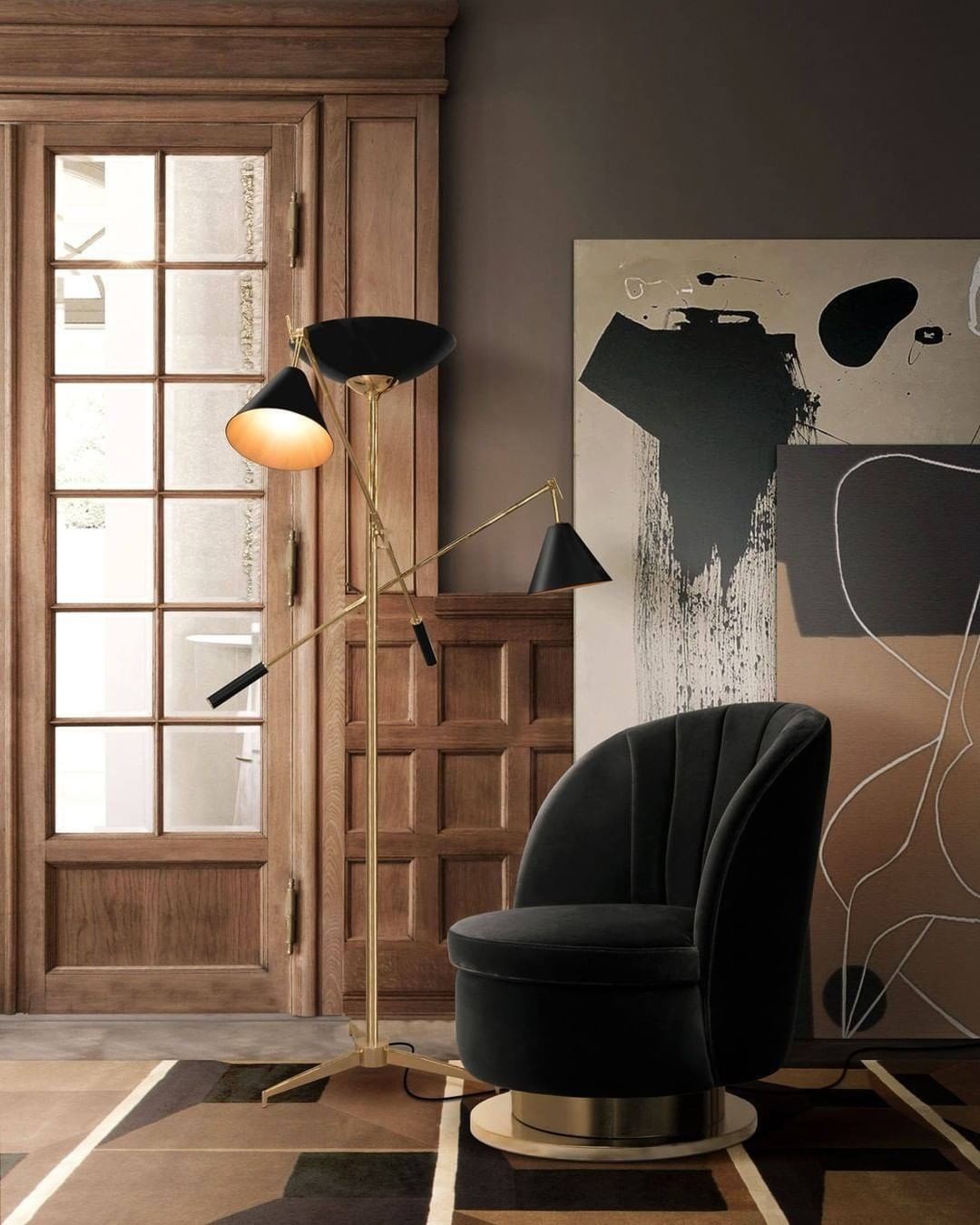 HOW ABOUT A LIVING ROOM CORNER WITH MEMORABLE PIECES?