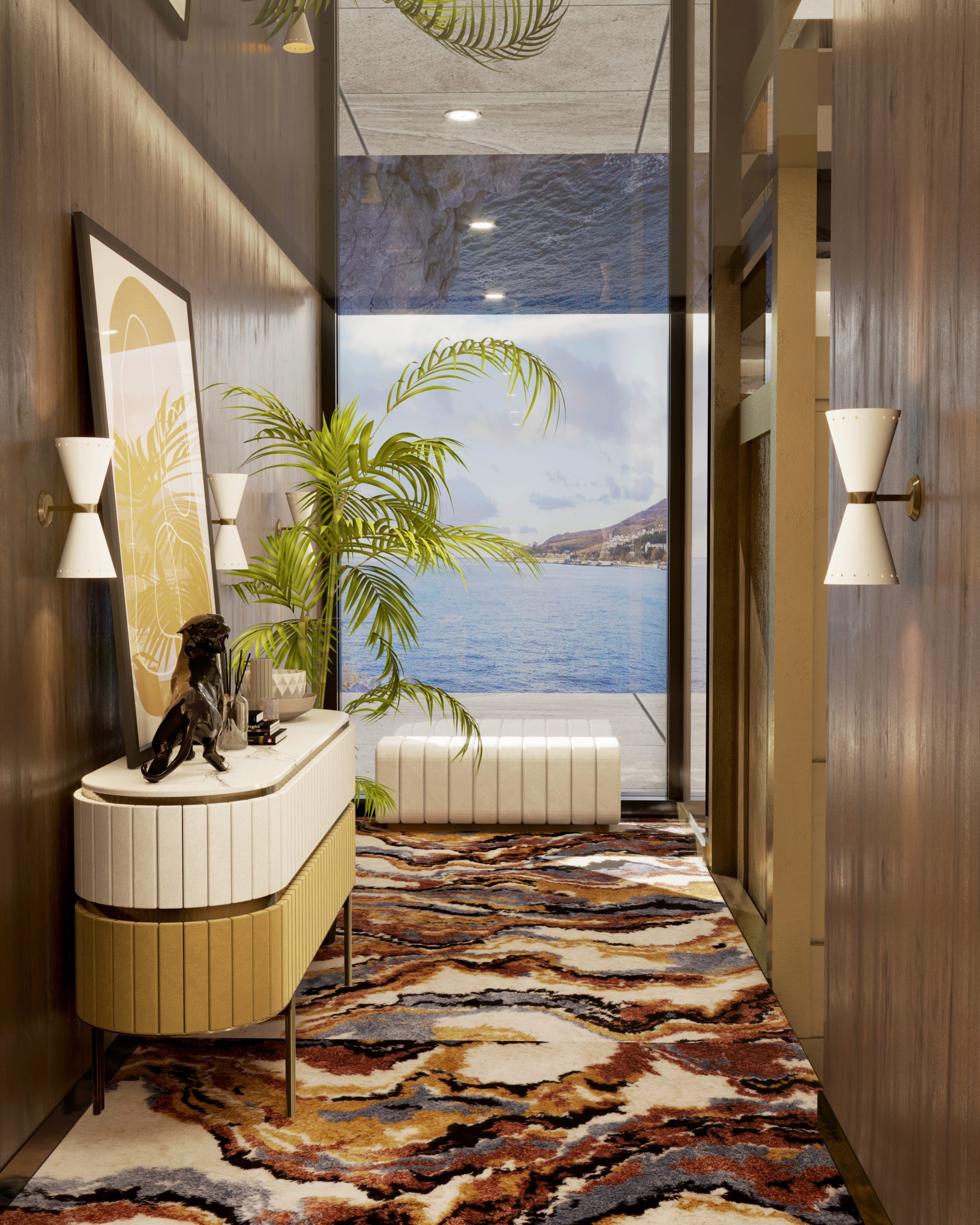 A MID-CENTURY MODERN HALLWAY THAT INSPIRES