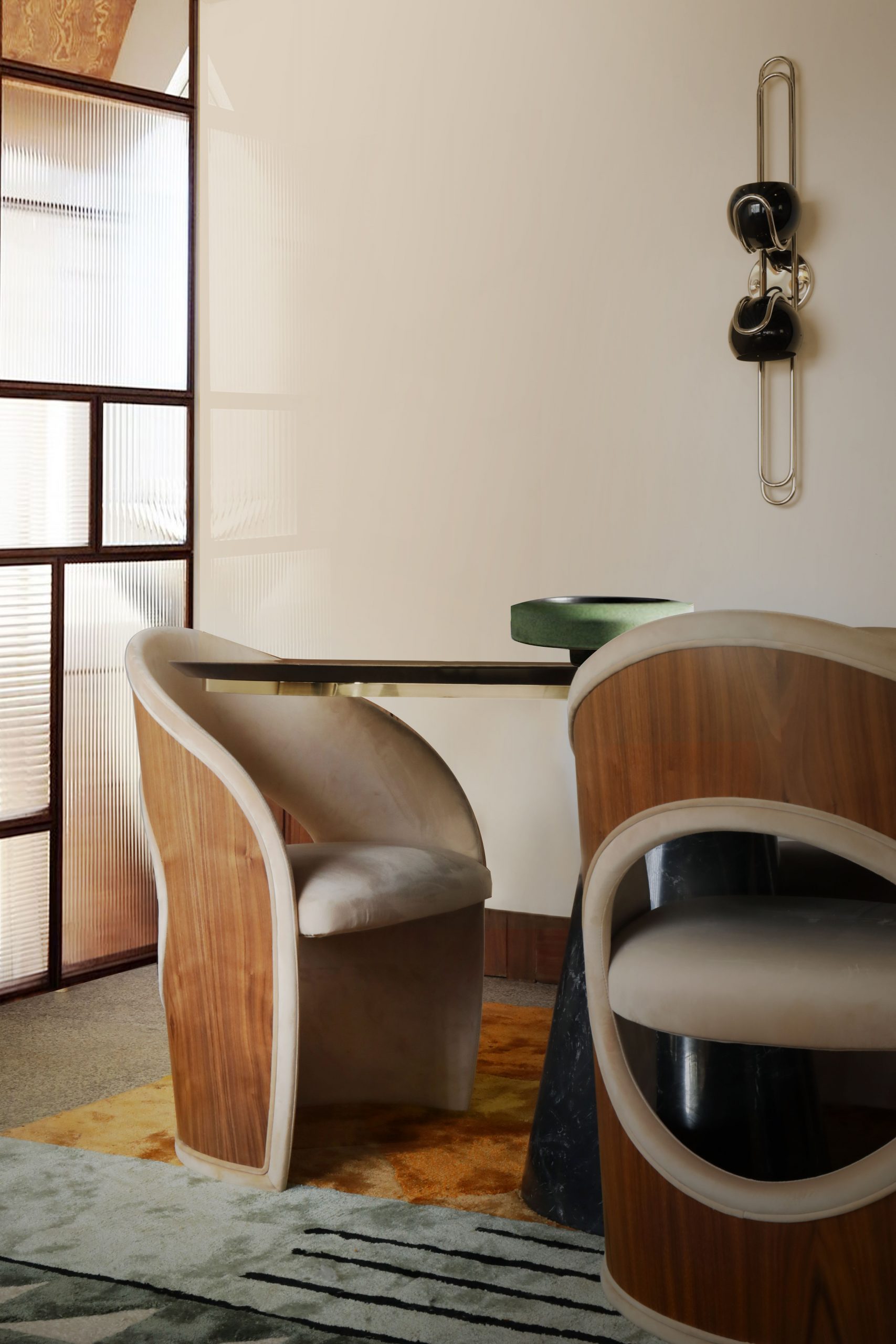 A COMFY MID-CENTURY STYLED DINING ROOM